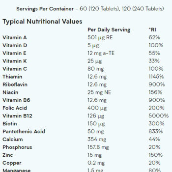 Alpha Men Multivitamin Myprotein 120 Tab