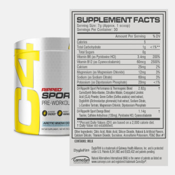 C4 Ripped Sport Pre Workout