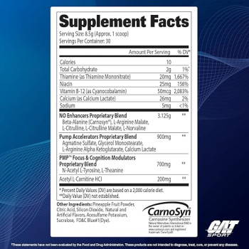 GAT PMP Pre workout 30 serving