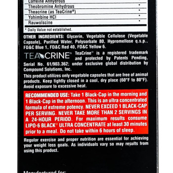Lipo 6 Black Ultra Concentrate Lipo 6 Black Ultra Concentrate