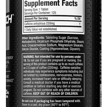 MuscleTech Caffeine 125