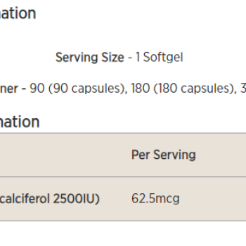 Myprotein vitamin D3 180 caps