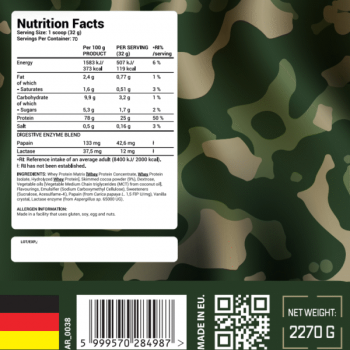 Army 1 Whey Protein 5lbs Army 1 Whey Protein 5lbs