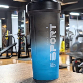 Frosted Gradient 700ml Shaker Bottle- Black & Blue