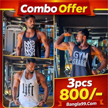 Gym Tank Top 3pcs Combo Gym Tank Top 3pcs Combo