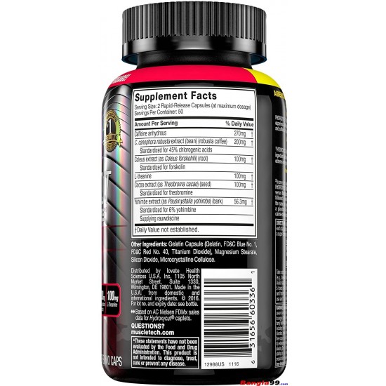 Hydroxycut Hardcore Elite 100 cap Hydroxycut Hardcore Elite 100 cap