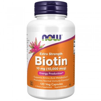 NOW Biotin 120 Veg Capsules