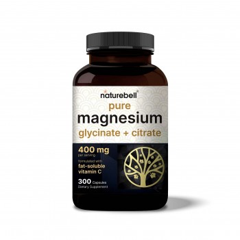 Naturebell Magnesium Glycinate 400mg 300 Capsules