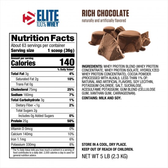 Dymatize Elite Whey Protein 5 Pound Dymatize Elite Whey Protein 5 Pound