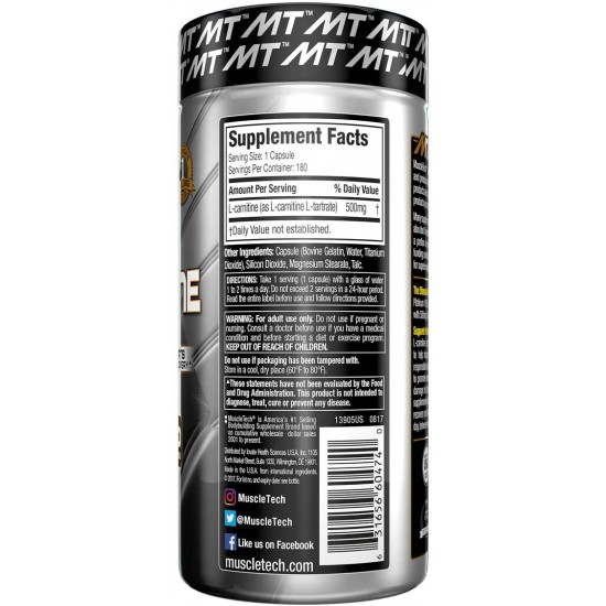 MuscleTech L-Carnitine 180 Tab MuscleTech L-Carnitine 180 Tab