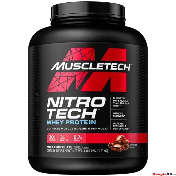 NitroTech Whey Protein 4lbs By Muscle tech NitroTech Whey Protein 4lbs By Muscle tech
