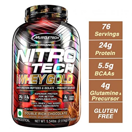 Muscletech Nitrotech Whey Gold 5.53lbs Muscletech Nitrotech Whey Gold 5.53lbs