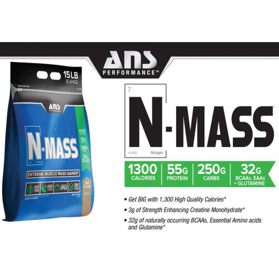 Ans N Mass Extreme Mass Gainer 15 Lbs Ans N Mass Extreme Mass Gainer 15 Lbs